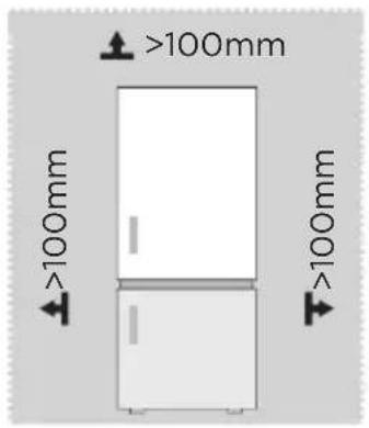 MIDEA MERB276FGE02A - Dimensões e espaços - 1