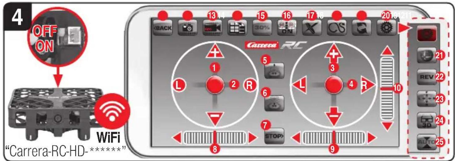 CARRERA RC Micro HD Air Cam Copter - # 370503025 Carrera RC Micro HD Cam Copter - 5