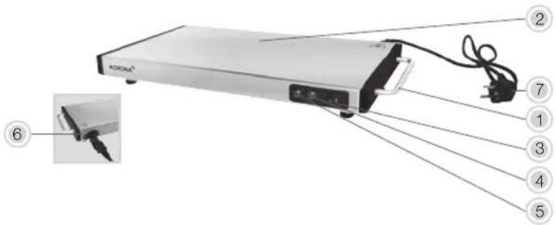 KORONA Warmhalteplatte - Produktbeschreibung - 1