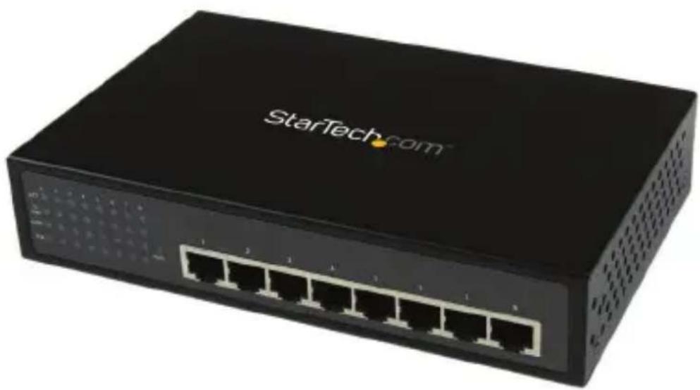 StarTech.com IES81000POE - 8ポート アンマネージドGigabit Ethernet PoE+ PSEスイッチ- 30W/ポート - 1