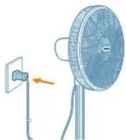 PHILIPS CX3550 - Virran kytkeminen ja katkaiseminen - 1