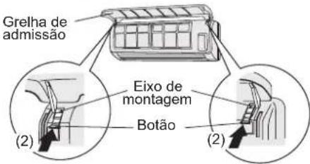 FUJITSU ASYE09GACH - Voltar a colocar a grelha de admissão e o fi Itro de ar3. - 5