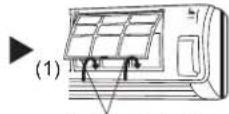 FUJITSU ASYE09GACH - Setzen Sie das Einlassgitter und den Luftfilter wieder ein. - 2