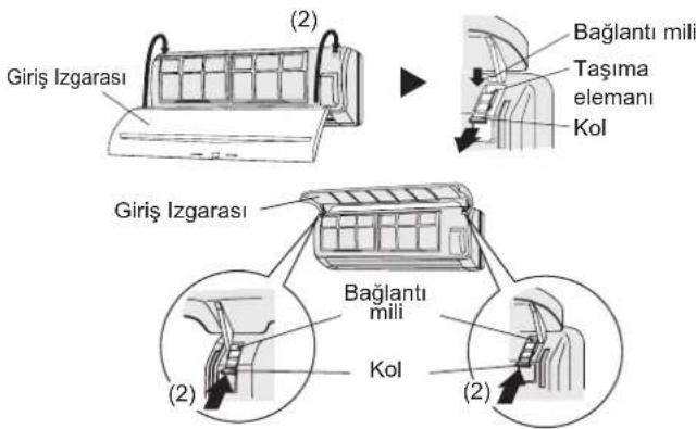 FUJITSU ASYE09GACH - Giriş İzgarasını ve hava filtresini değiştirin. - 3