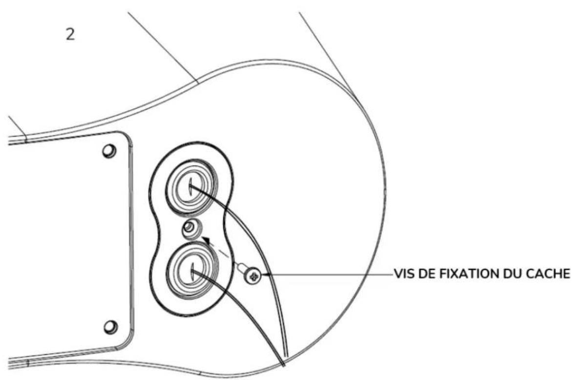 2 VIS DE FIXATION DU CACHE