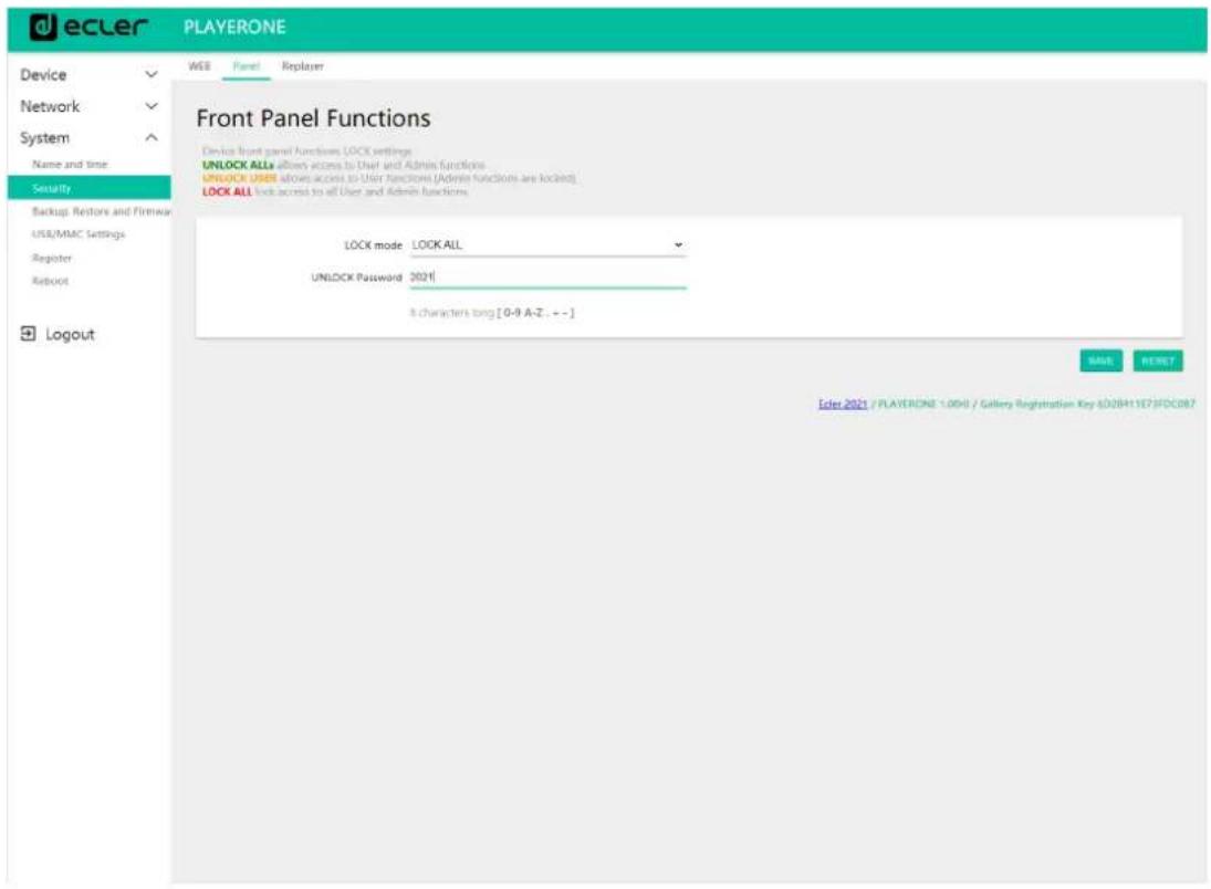 Ecler PLAYER ONE - FRONT PANEL FUNCTIONS (FONCTIONS DE FACE AVANT) - 1