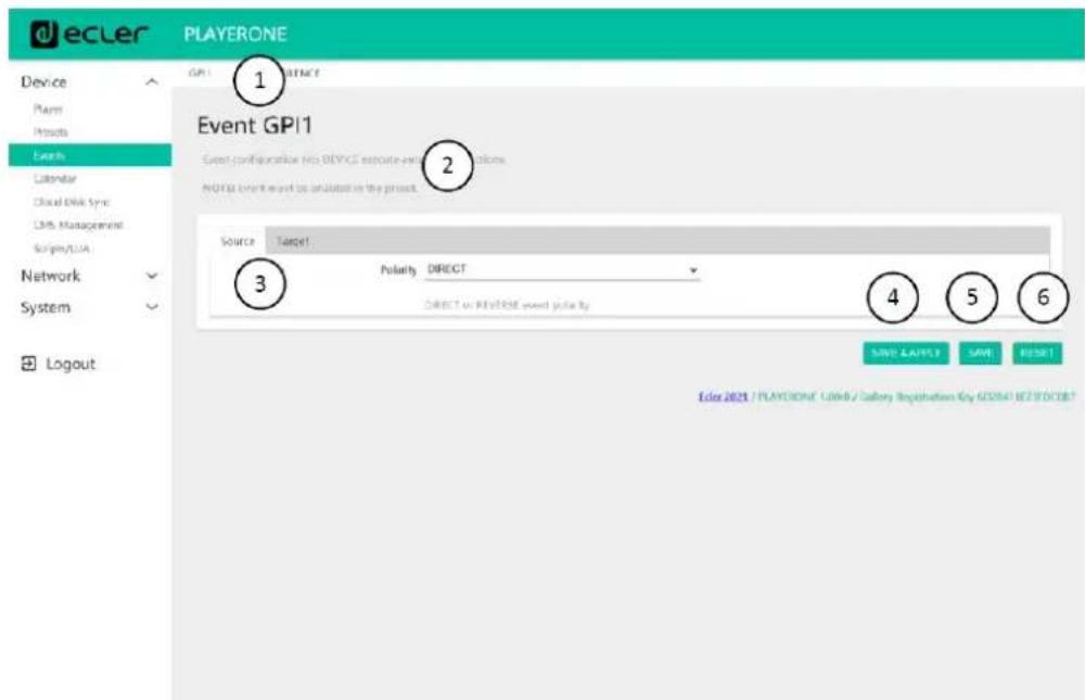Ecler PLAYER ONE - EVENTS (ÉVENEMENTS) - 1