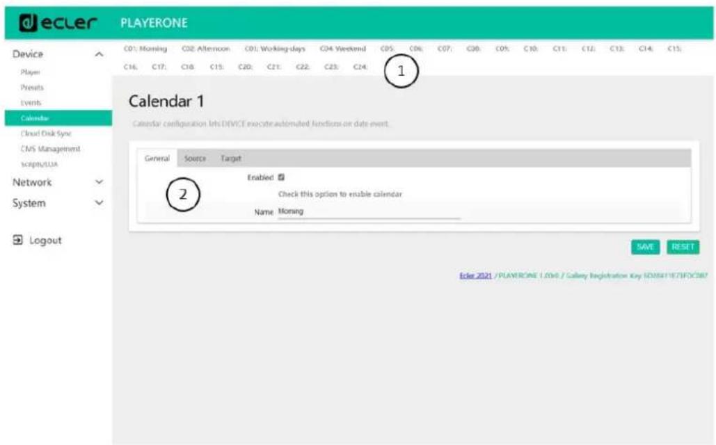 Ecler PLAYER ONE - CALENDAR (CALENDRIER) - 1