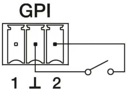 Ecler PLAYER ONE - PORTS GPI DE TELECOMMANDE - 1