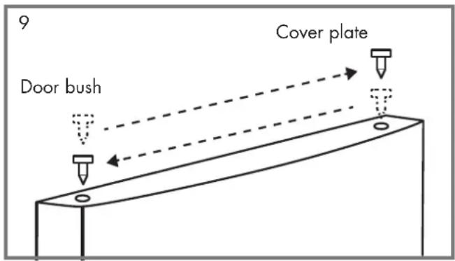 Wisberg WBMKK50D - DOOR REVERSAL INSTRUCTIONS - 9