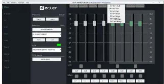 Ecler HADA-4B150 - Mode Bridge et mode Hi-Z - 1