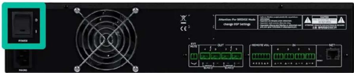 Ecler HADA-4B150 - Connexion au réseau électrique - 1