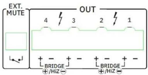 Ecler HADA-4B150 - Mode Bridge et mode Hi-Z - 3