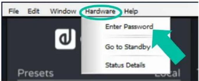 Ecler HADA-4B750 - Login (connexion) - 2