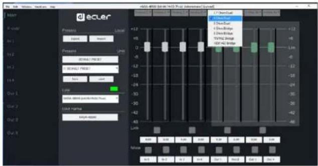 Ecler HADA-4B750 - Output Mode (mode de sortie) - 3
