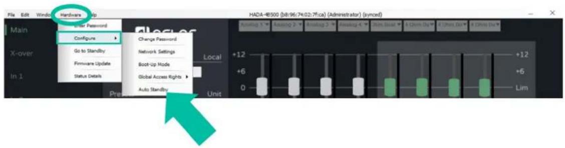 Ecler HADA-4B750 - Auto standby (veille automatique) - 1
