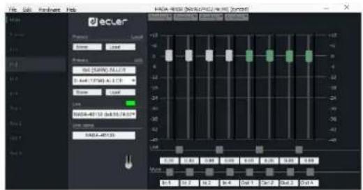 Ecler HADA-4B750 - Configuration avec HADA DSP Manager - 4
