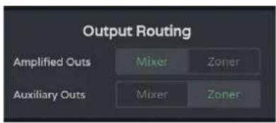 Ecler VIDA-16Q - AMP & AUX OUTS SETUP (CONFIGURATION DES SORTIES AMPLIFIEES ET AUXILIAIRES) - 2