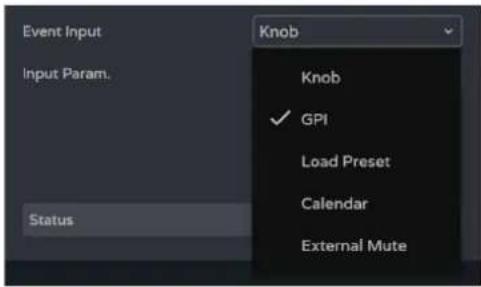 Ecler VIDA-16Q - EVENT INPUT KNOB - 5