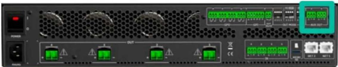 Ecler VIDA-16Q - CONNEXIONS POUR LES SORTIES AUXILIAIRES - 1