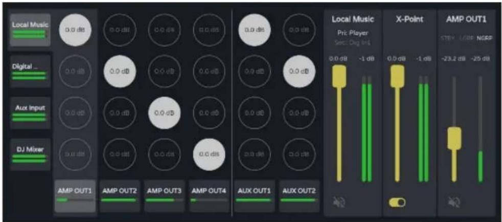 Ecler VIDA-16Q - Matrice configurable : - 12