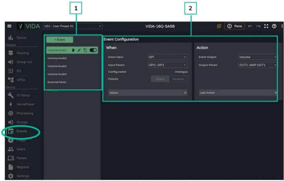 Ecler VIDA-16Q - Configuration du groupe : - 2