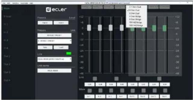 Ecler HADA-4B400 - Mode Bridge et mode Hi-Z - 1