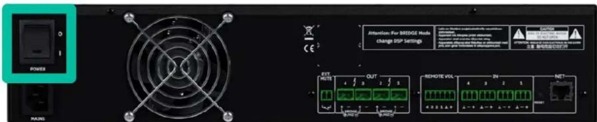 Ecler HADA-4B400 - Connexion au réseau électrique - 1