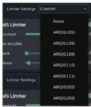 Ecler VIDA-48Q - Configuration des limiteurs - 5