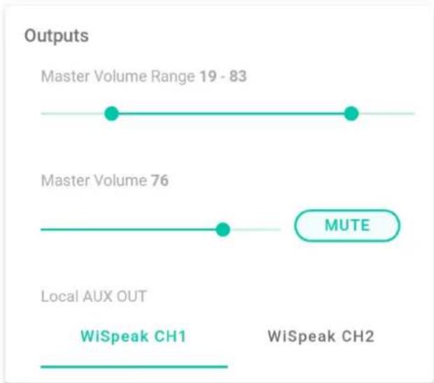 Ecler WiSpeak grip - Outputs (sorties) - 1
