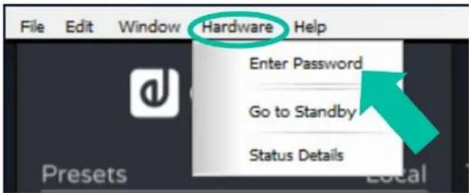 Ecler HADA-4B500 - Login (connexion) - 2