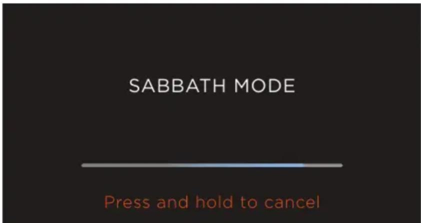 Fisher & Paykel OS30SDTDB1 - Réglage du mode sabbat - 1