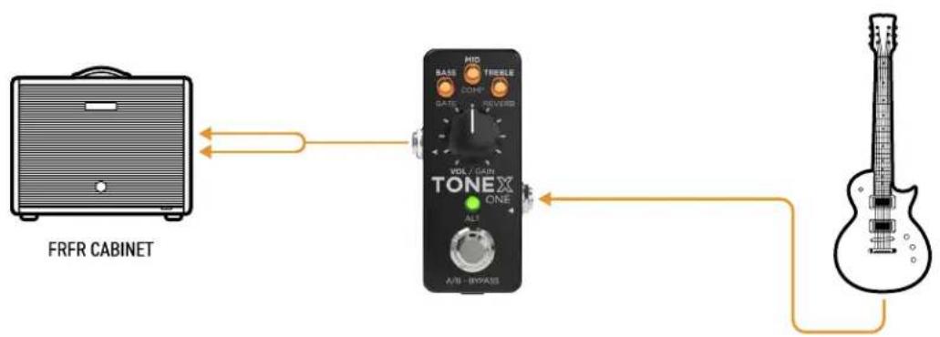 IK Multimedia ToneX One - TONEX ONE feeding a FRFR or powered cabinet - 2