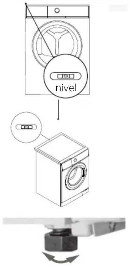 HOOVER HDY7 H9A3BCEX-S - Aşezarea la nivel a uscătorului - 1