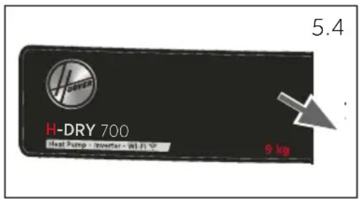 HOOVER HDY7 H9A3BCEX-S - Zásobník na vodu - 1