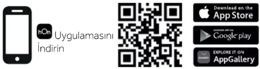 HOOVER HDY7 H9A3BCEX-S - hOn APP'nin indirilmesi ve kurulması - 1