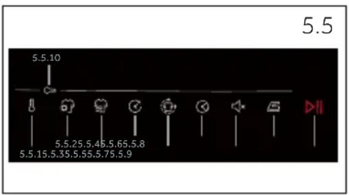 HOOVER HDY7 H9A3BCEX-S - Κουμπιά λειτουργίας - 1