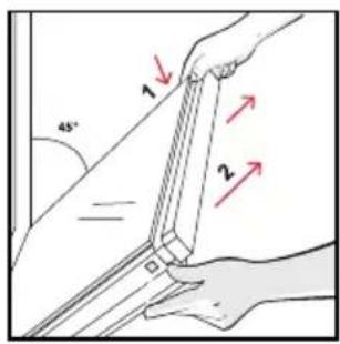 HOOVER HO6 S5G5HTB - OUTSIDE THE OVEN: removal and cleaning the glass door - 3