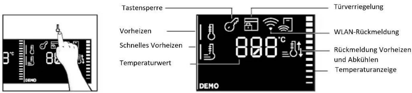 HOOVER HO6 S5G5HTB - MENÜ TEMPERATUR - 1