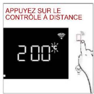 APPUYEZ SUR LE CONTROLE À DISTANCE 200