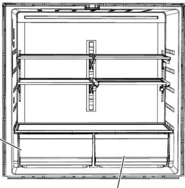 Café CXE22DM5PS5 - Climate Zone Bins - 1
