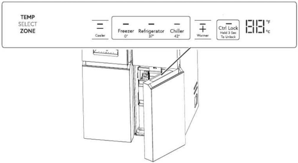 Café CXE22DM5PS5 - Compartiment Convertible Zone pour modèle CQE - 1