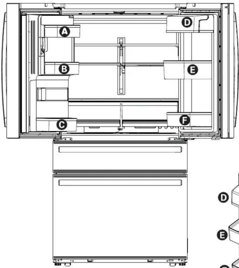 Café CXE22DM5PS5 - INSTALLATION DU RÉFRIGÉRATEUR (suite) Modèles CVE y CXE - 2