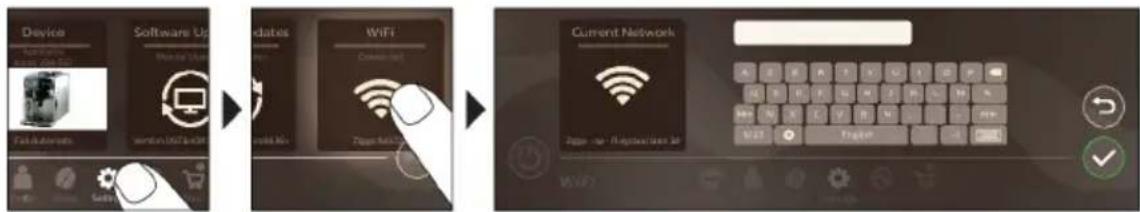 SAECO Xelsis Deluxe SM8782 - Connecting to Wi-Fi - 1