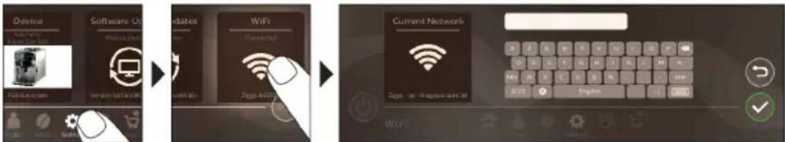 SAECO Xelsis Deluxe SM8782 - Ligar a uma rede Wi-Fi - 1
