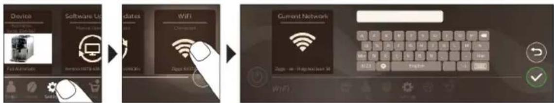 SAECO Xelsis Deluxe SM8782 - Savienojuma izveide ar Wi-Fi - 1