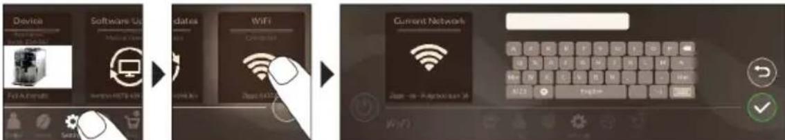 SAECO Xelsis Deluxe SM8782 - Verbinding maken met wifi - 1