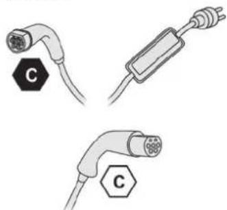PEUGEOT E-5008 (2024) - Étiquettes d'identification sur les prises / connecteurs de charge - 1