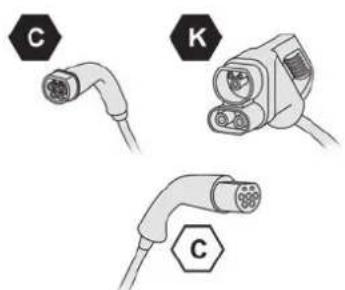 PEUGEOT E-5008 (2024) - Étiquettes d'identification sur les prises / connecteurs de charge - 1