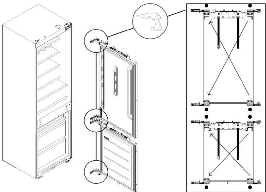 HAIER HBW7518CF - Hinges inversions - 2